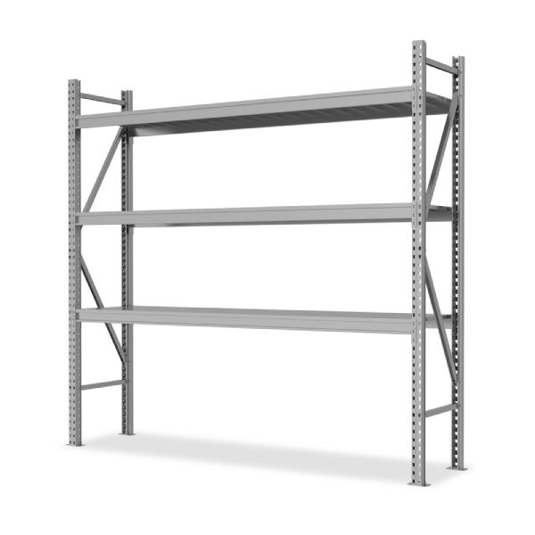 Стелаж металевий FORSTOR Master 2300x2400x500 мм 3 полиці оцинкований